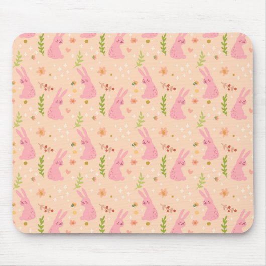 Elegantes Aquarell-Ostern-Muster | Mousepad (Vorne)