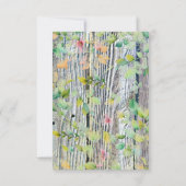 Elegantes Aquarell Rosa Wildblumen Barnwood Einladung (Rückseite)