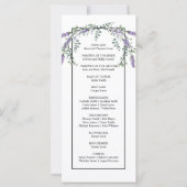 Elegantes Aquarell Rosenrosen Lavendelgras (Rückseite)