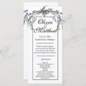 Elegantes Aquarell Rosenrosen Lavendelgras (Vorne/Hinten)