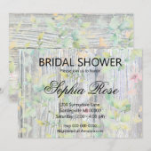 Elegantes Aquarell Wildblume rustikales Brautparty Einladung (Vorne/Hinten)