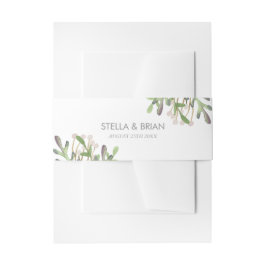 Elegantes Aquarellband Einladungsbanderole