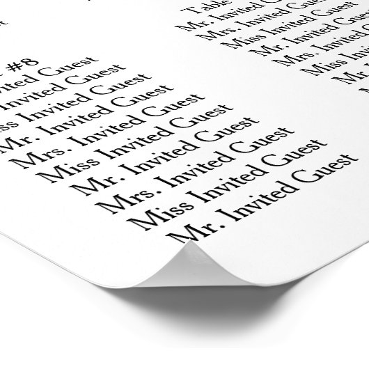 Elegantes Aquarellblatt Poster (Ecke)