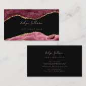 elegantes Aquarellbordeon Visitenkarte (Vorne/Hinten)