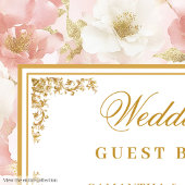 Elegantes Aquarellbuch Gästebuch