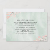 Elegantes Aquarellfarben-Anthurium verändert die D Save The Date (Rückseite)