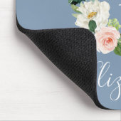 Elegantes Aquarellfarben Rosa Blütenfarben Mousepad (Ecke)