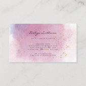 elegantes Aquarellgerät Visitenkarte (Rückseite)