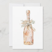 Elegantes Aquarellkleid Brautparty Einladung (Rückseite)