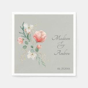 Elegantes Aquarellpapier Napkin Serviette