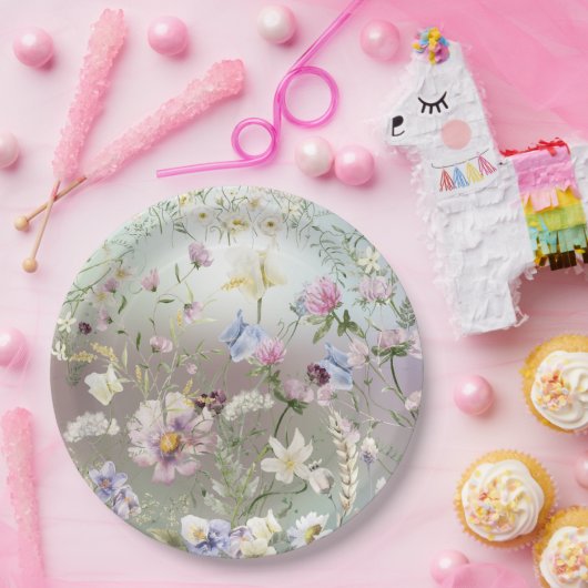 Elegantes Aquarellpapier Pappteller (Party)