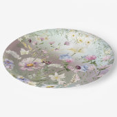 Elegantes Aquarellpapier Pappteller (Schrägansicht)