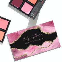 elegantes Aquarellpinke auf schwarz