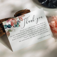 Elegantes Aquarellwald Herbst Hochzeit