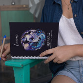 Elegantes Aquarius Zodiac Custom Journal Notizblock