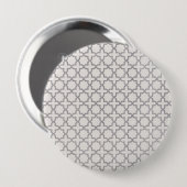 Elegantes arabeskes Ornament Button (Vorne & Hinten)
