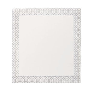 Elegantes arabeskes Ornament Notizblock