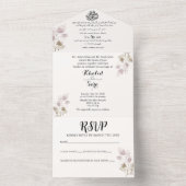 Elegantes Arabisch & Englisch All In One Einladung (Innen Boden)