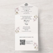 Elegantes Arabisch & Englisch All In One Einladung (Innen Boden)