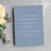 Elegantes Arch Foto Dusty Blue Save The Date