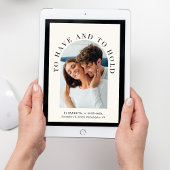 Elegantes Arch Foto Einladung