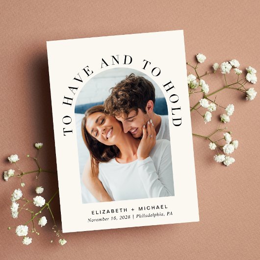 Elegantes Arch Foto Einladung