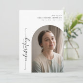 Elegantes Arch Foto Feier zur Beerdigung des Leben Programm (Stehend Vorderseite)