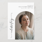 Elegantes Arch Foto Feier zur Beerdigung des Leben Programm (Vorderseite)