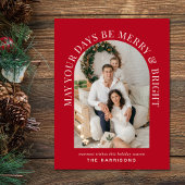 Elegantes Arch Foto froh und hellrot Weihnachten