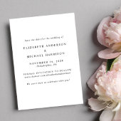 Elegantes Arch Foto Hochzeit Save The Date