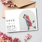 Elegantes Arch Foto Moderne Hochzeit Save The Date