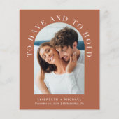 Elegantes Arch Foto QR Code Einladung Hochzeit (Vorderseite)