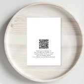 Elegantes Arch Foto QR Code Hochzeit RSVP Karte