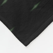 Elegantes Armani schwarzes Satin-Muster Fleecedecke (Ecke)