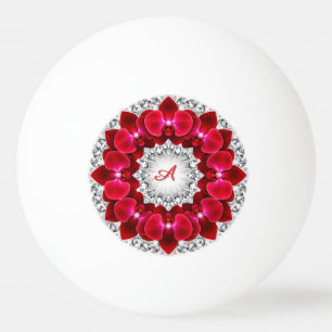 Elegantes Arrangement mit Roten Orchideen Tischtennisball