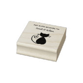 Elegantes Art Cat Book Das Personalisierte Buch Gummistempel (Stempel)