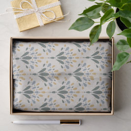 Elegantes Art Deco Blumenmotiv Seidenpapier