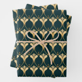 Elegantes Art Deco Fliesenmuster Geschenkpapier Set (Beispiel)