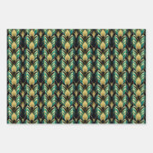 Elegantes Art Deco Fliesenmuster Geschenkpapier Set (Vorderseite)