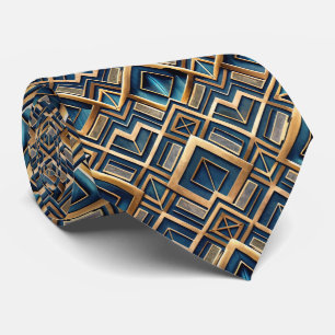 Elegantes Art Deco-Fliesenmuster Krawatte