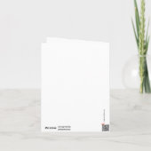 Elegantes Art Deco Frame Vertikales Foto Dankeskarte (Rückseite)