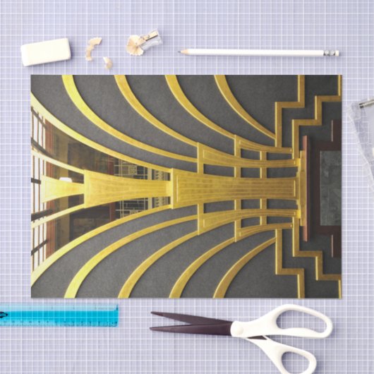 Elegantes Art Deco Gatsby Design Tissue Seidenpapier (Handwerk)