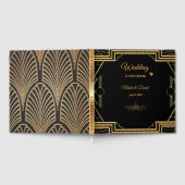 Elegantes Art Deco Gatsby Wedding Gästebuch (Voll)