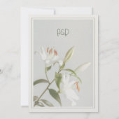 Elegantes Art Deco Jubiläum Einladung (Rückseite)