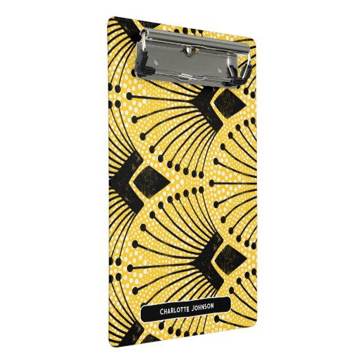 Elegantes Art Deco Mini Klemmbrett (Schrägansicht)