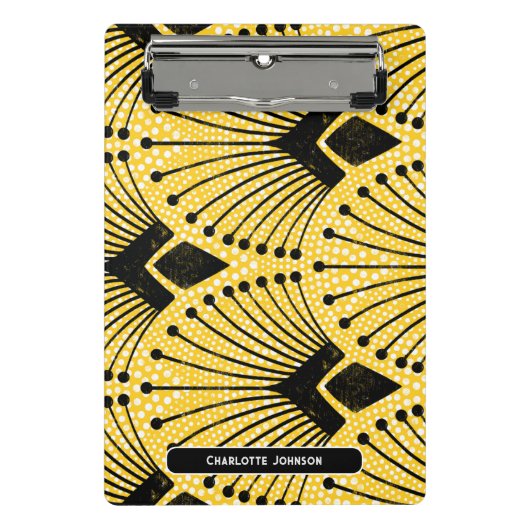 Elegantes Art Deco Mini Klemmbrett (Vorderseite)