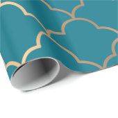 Elegantes Art-Déco-Muster. Geschenkpapier (Rolleneckpunkt)