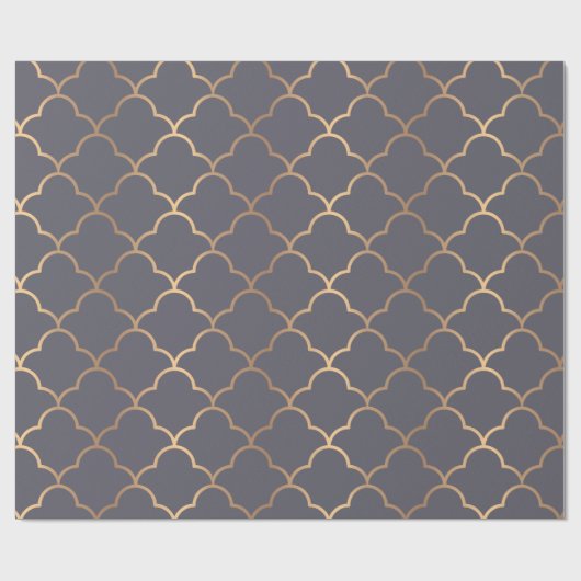 Elegantes Art-Déco-Muster. Geschenkpapier (Flach)