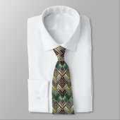 Elegantes Art Deco-Muster mit Fliesen Krawatte (Gebunden)
