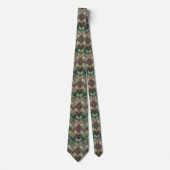 Elegantes Art Deco-Muster mit Fliesen Krawatte (Vorderseite)